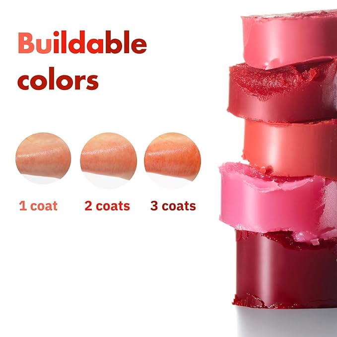 ISOI Bulgarian Rose Lip Treatment Balm (Pure Red) – Hydrating & Tinted Lip Balm for Dry Lips, Korean Skincare (0.18 oz, 5g)