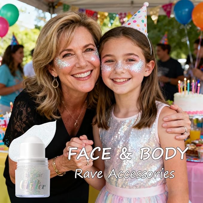 Roll-on Face Body Glitter Gel for Women Kids, Holographic Chameleon Color Glitter Gel Long Lasting Shimmer Makeup for Singer Concerts Music Festival Halloween Rave Accessories (#2 Jade)