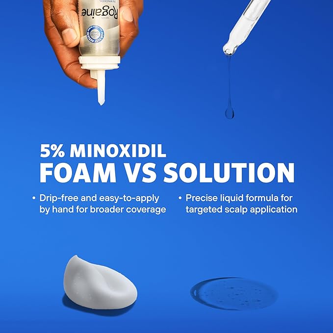 Men’s Rogaine Extra Strength 5% Minoxidil, Topical Solution for Thinning & Hair Loss, Clinically Proven FDA Approved Minoxidil for Men Treatment, Regrow Fuller Hair, 3 Month Supply, 3 Bottles