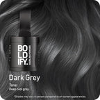 BOLDIFY Hairline Powder (LARGE, 10g) - Root Touch Up Hair Color for Gray Coverage - Bald Spot Concealing Hair Powder for Women & Men - 24-Hour Stain-Proof - Dark Gray