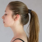 Black Elastic Hair Ties for Women and Girls, Funtopia 30 Pcs No Metal No Slip Braided Ponytail Holders for Thick and Medium Hair