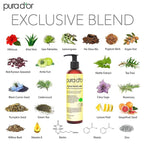 PURA D'OR Anti-Thinning Biotin Shampoo and Conditioner Natural Earthy Scent, CLINICALLY TESTED Effective Results, Herbal Blend Thickening Products For Women & Men, Original Gold Label Set, 8oz x2