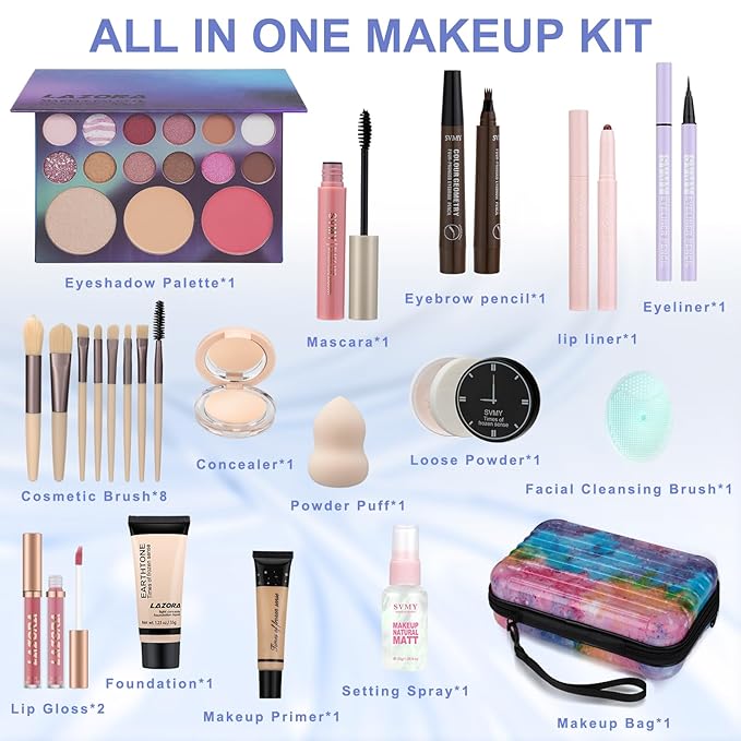 Makeup Set Makeup Kit for Teens Girl Makeup Kits for Teenagers Make Up Gift Set for Teenager Girls Beginner Makeup Sets for Girls 10-12