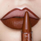 Brown Lipstick Gradient Matte Lipsticks Lip Liner Combo Set for Women Waterproof Long Lasting Lip Stick Pencil Cream Lip Liner and Lipstick Combo Makeup, E2