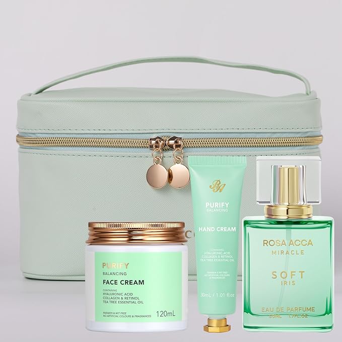 25 Pcs Bath & Body Gift Set for Women, Tea Tree Skin Care Kit, Spa Gift Basket, Self Care, Facial Sheet Mask, Toiletry Bag, Serum, Necklace, Bath Bomb, Christmas, Valentine's, Birthday, Mother's Day