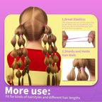 Teenitor Elastic Hair Bands, Small Hair Elastics, 2000pcs Multi Color Hair Ties, Hair Holder Elastic Rubber Bands for Girls, 11 Colors