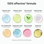 MAREE Glycolic Acid Pads – 200 Toner Pads for Face Cleansing – Facial Exfoliating Pad with Tea Tree Oil, Salicylic Acid & Vitamins E, B3, B5 – Acne Clearing Face Pad, Skin Pore Resurfacing & Radiance