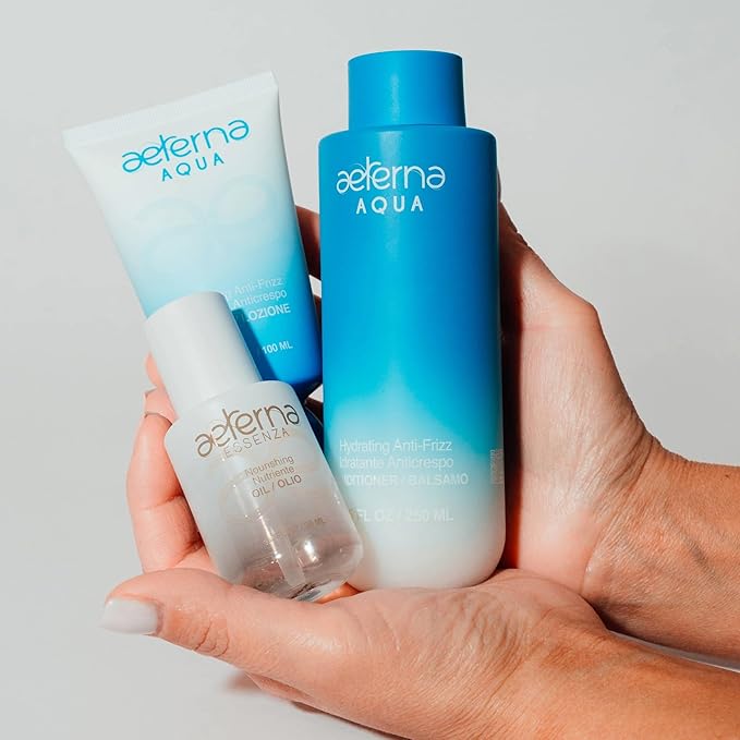 Aeterna ESSENZA - Nourishing Hair Oil with Linseed & UV Protection - Lightweight, Non-Greasy Formula - Sulfates, Parabens & Silicones Free | For All Hair Types - 30 ml