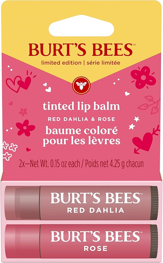 Burt's Bees Tinted Lip Balm Red Dahlia + Rose