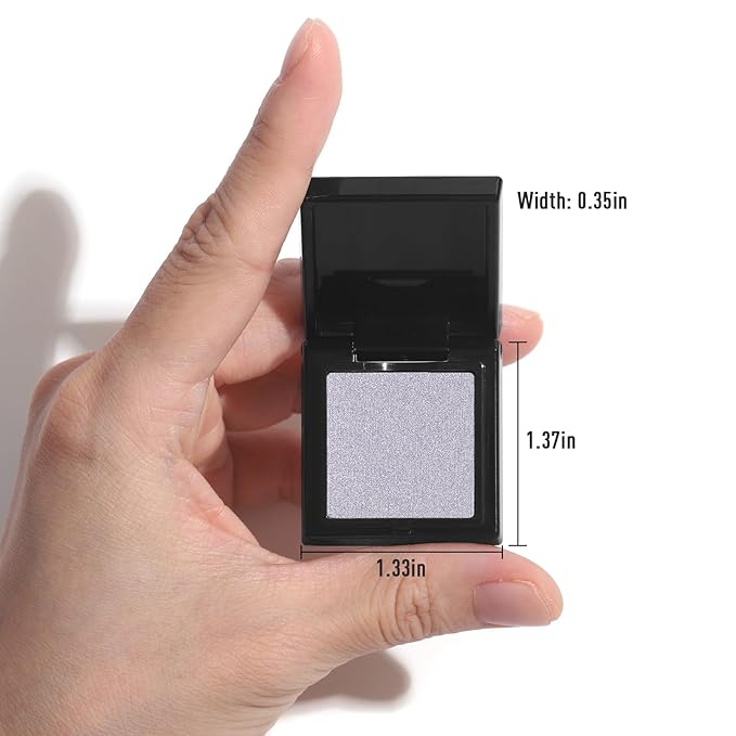 UCANBE Blue Spark Single Eyeshadow Palette, Highly Pigmented Shimmer Eye Shadow Powder, Professional Long-Lasting Waterproof Makeup Palette