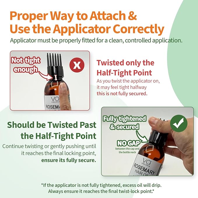 VITAL AFFAIR Blend Of Pure Rosemary Oil For Hair Growth With Castor, Batana, Jojoba Oil-Infused With Biotin & Vitamin E-Blend of Effective Hair Oils for Hair Growth-Strengthening Treatment 6 Fl Oz