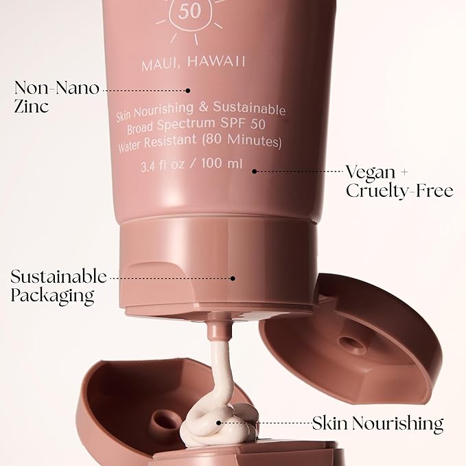 Project Reef SPF 50 Mineral Sunscreen Lotion – Hawaii Reef Act 104 Compliant Zinc Sunscreen with Natural Ingredients, Vegan, Ocean-Friendly, Water-Resistant, 3.4 fl oz