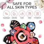 Toysical Makeup Kit for Teens - Flower Palette Gift Set for Teen Girls and Women - Makeup for Girls 10-12 - Petals Expand to 3 Tiers - Variety Shade Array - Full Starter Kit for Beginners
