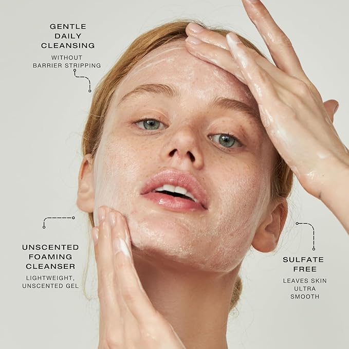 Biba De Sousa, The Mandelic Cleansing Gel - Gentle, Sulfate-Free Foaming AHA and Mandelic Acid Skin Cleanser- Antioxidant Botanical Blend - For All Skin Types (8 ounce)