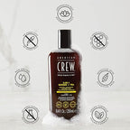 AMERICAN CREW 3-in-1 Ginger & Tea, Shampoo, Conditioner & Body Wash for Men, Hair Care Gift for Him, Revitalizing and Refreshing Fragrance, 33.8 fl oz