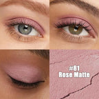 Kaely Cream Eye Shadow Sticks, Rose Matte Eyeliner Pencil Eyeshadow Palette Makeup, Eye Highlighter Brightener Stick for Older Women Waterproof Pigmented, sombras para ojos, New-81