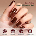 18ml Dark Red Nail Polish Large Volume Quick Dry Nail Polish, Long Lasting Shine, Fingernail Toenail Nail Art DIY Home Travel Nail Art Gift