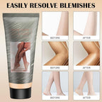 Waterproof Leg & Body Makeup Cream with Puff, Transfer-Resistant Full Coverage Concealer for Tattoos, Scars & Varicose Veins, Long-Lasting Natural Finish Foundation for All Skin Tones, 01