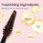 Unidollss Tubing Mascara Brown 2Pcs | Volume & Lengthening Lash Extension Effect, No Clumping, Smudge Proof,Long Lasting, Washable & Cruelty Free for Sensitive Eyes, Gluten Free for 30+ Women