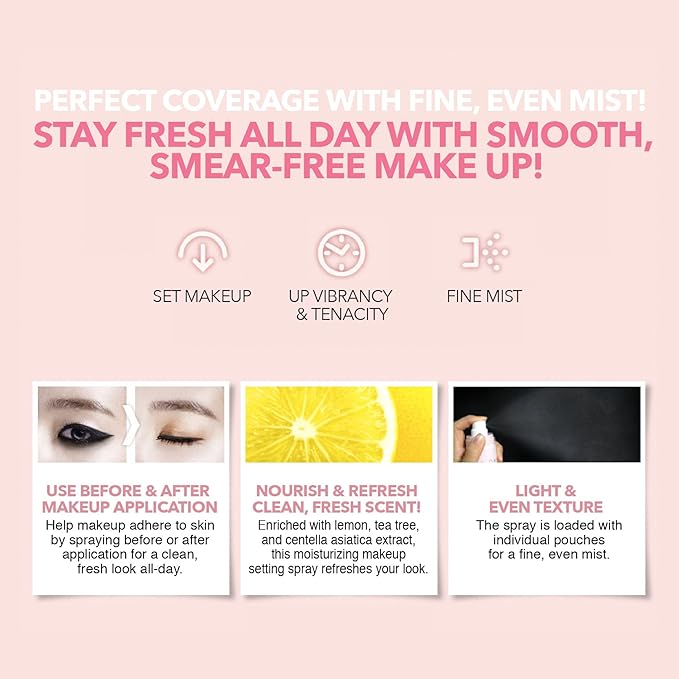 SO NATURAL ALL DAY TIGHT MAKE UP SETTING FIXER - Mist-type Spray, long lasting
