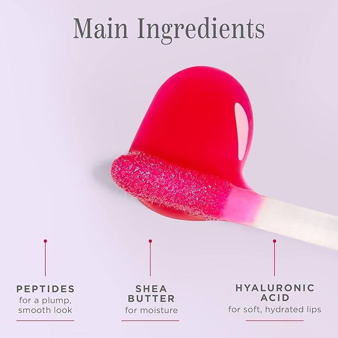 Cote Beauty's Peptide Lip Shine in Lola, Ultra Hydrating & Long-Lasting Coral Plumping Lip Gloss for Women with Hyaluronic Acid, Shea Butter & Jojoba Oil, Vegan & Cruelty-Free, 0.12 Fl Oz