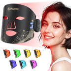 LED Light Therapy Mask Skin Care Mask, Glow Wireless LED Red LED Red 630±5nm & NIR 830nm Wavelength for Home Use