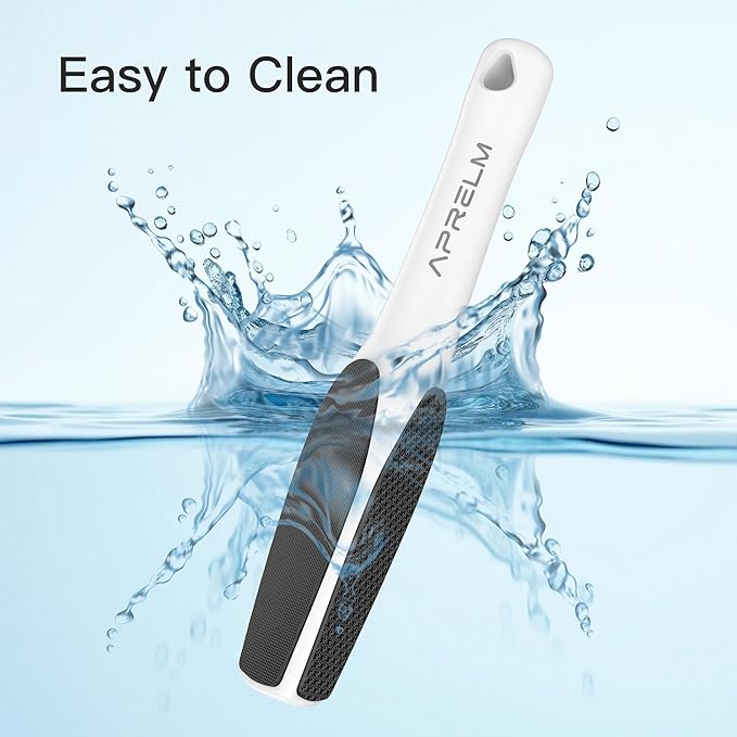 3-Sided Glass Foot Callus Remover, Professional 3-in-1(Coarse, Medium, Fine) Foot File, Pedicure Tools for Feet Hard Skin Smooth Polishing (White)