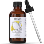 HBNO California Bottled Lemon Essential Oil 4 fl oz (120ml) - Natural & Premium Grade - Lemon Essential Oil for Cleaning