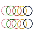 AwEx Strong Hair Bands,72 PCS,4 mm(0.16 inch) Thick,140 mm(5.5 inches) Long Hair Ties,No Metal Hair Elastics,No Pull Ponytail Holder Colorful