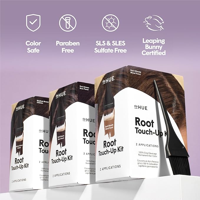Dphue Root Touch-Up Kit - Light Brown Unisex Hair Color 2 Applications