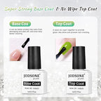 JODSONE 9 Green Colors Jelly Gel Nail Polish Set with Base Coat Top Coat Women's Holiday Gifts