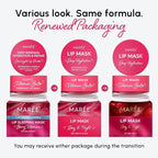 MAREE Lip Mask Overnight 2 Pack - Lip Moisturizer For Very Dry Lips - Hydrating Lip Butter Balm with Hyaluronic Acid & Collagen - Overnight Lip Treatment - Lip Sleeping Mask Repair