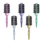 Round Hair Brush with Wild Boar Bristles – Specialized for Blowouts & Styling at Home or Salon, Suitable for All Hair Types.Gold