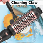 Thermal Brush Set 3-in-1 Curling Iron Brush Set, Dual Voltage 110-220V Thermal Hair Brush with 11 Temp Settings, 3 Interchangeable Travel Curling Irons (1.25“, 1.5”, & 1.75" Barrels) (Pink)