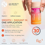 Fig.1 Triple Action Vitamin C Eye Cream Refill | Anti Aging Under Eye Cream for Dark Circles, Puffiness & Wrinkles | Vitamin C + Caffeine to Glow & Refresh Tired Eyes | Fragrance-Free, Refillable