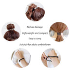 Hair Ties, 17 Pack Spiral Coils for Thick and Thin Hair - No Crease Ponytail Holders for Women and Children