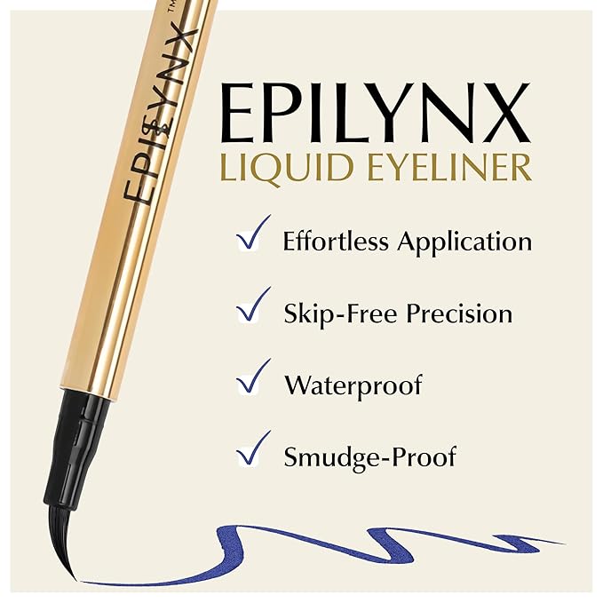 Liquid Eyeliner - Hypoallergenic Eyeliner with Fine Brush Tip, Long-Lasting Waterproof Eye Liner - Cruelty-Free, Vegan, Hypoallergenic, Gluten-Free, Smooth Application Liquid Eye Liner, Blue 2mL