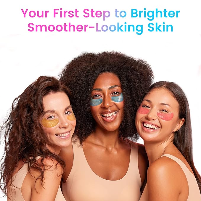 Under Eye Patches (24 Pairs) - Eye Masks for Wrinkles, Puffy Eyes, Dark Circles, Eye Bags, Stocking Stuffers for Women, Gifts for Teenage Girls, Under Eye Mask for Refreshing, Revitalizing