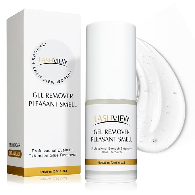 LASHVIEW Sensitive Lash Remover for Lash Extensions - Clear Eyelash Extension Remover Gel 25ml