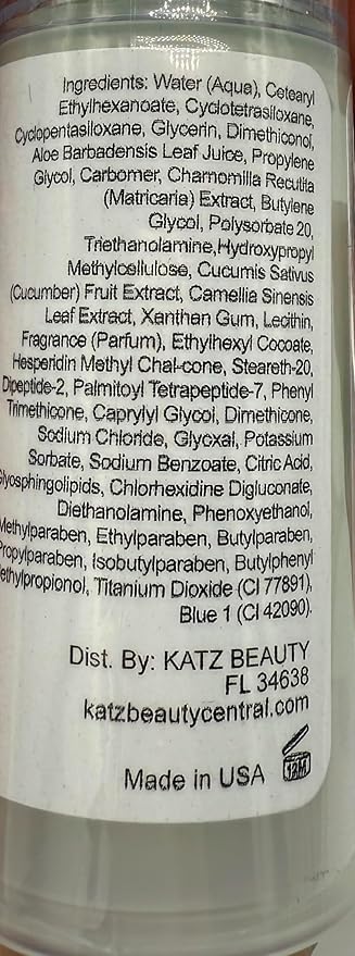 Katz Beauty Revitalizing Eye Gel, 0.5 oz - Hydrating, Brightening & Puffiness-Reducing Eye Cream with Aloe & Cucumber