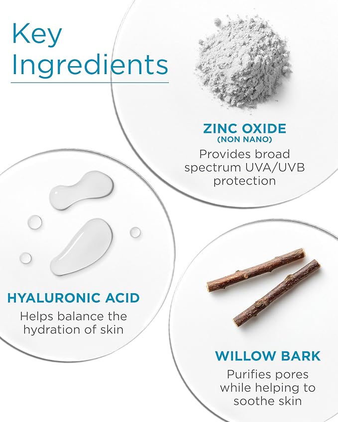 Andalou Naturals Clear Skin Mineral Face Sunscreen SPF 30 - Daily Shade Pollution Defense Facial Sunblock Lotion with Zinc Oxide - Lightweight, Non-Greasy, Non-comedogenic, Fragrance-Free - 2.7 fl oz