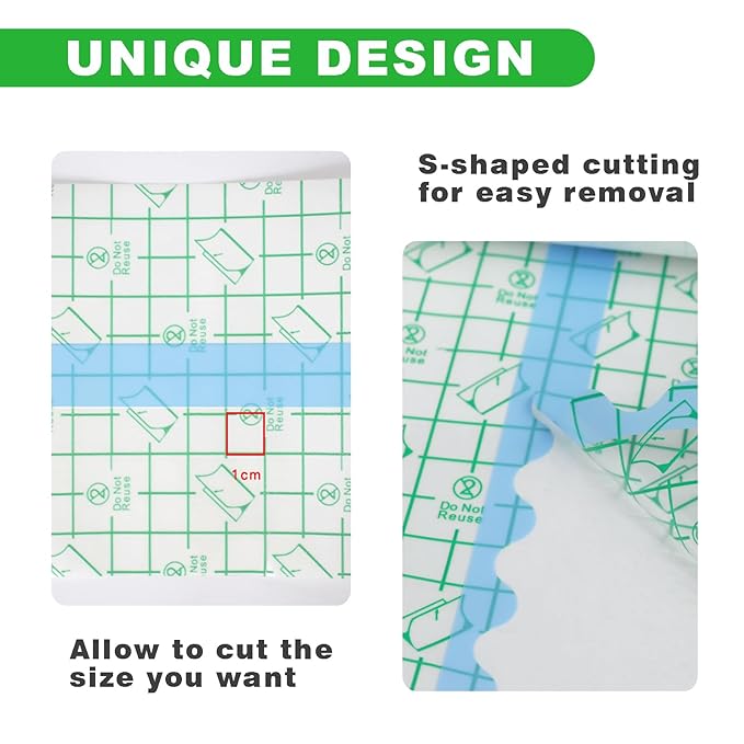 3 Rolls Tattoo Aftercare Bandage - Jconly Waterproof Tattoo Film Second Skin Tattoo Cover Up Patch Tape Healing Wrap Tattoo Supplies for Swimming, Shower, Wound Initial Healing(2 Inch, 4 Inch, 6 Inch)