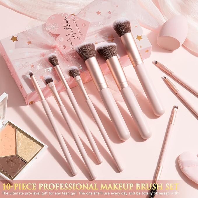 Teen Girl Gifts Trendy Stuff, 10 Positive Affirmation Cards & Empowering Challenges to Unlock 10 Wrapped Makeup Gift Set Motivational Birthday Christmas Gift Stocking Stuffers for Tween & Teenage Girl