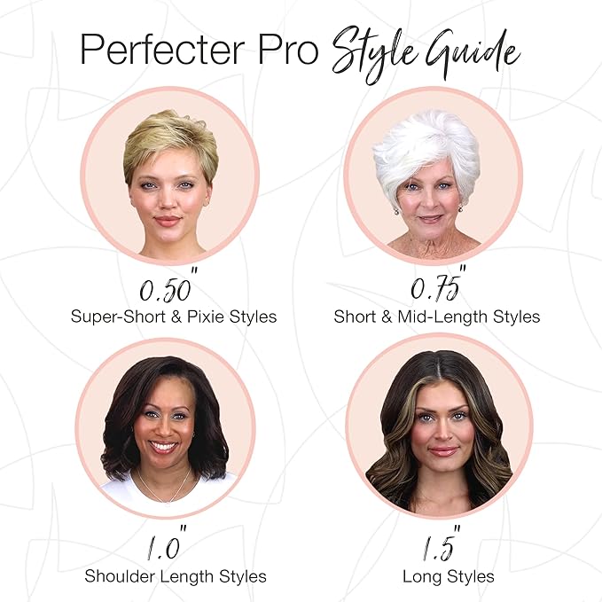 CALISTA Perfecter Pro Heated Round Brush | Lift, Volumize, and Style with No Heat Damage for Healthier-Looking Hair | 4 Sizes for Most Hair Types | Dual Voltage & Adjustable Temp (0.5, Rose Gold)