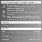 ACT+ ACRE Plant-Based Fulvic Acid Volumizing Dry Shampoo - Natural and Unscented Powder Spray Shampoo with Fulvic Acid and Rice Refresh Oily Hair and Restore Volume - Dry Shampoo for All Hair Types