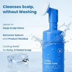 Bubble Tonic | Leave-In Scalp Exfoliator Foam for Oily, Sweaty, or Itchy Roots | Clears Buildup & Sweat with No Residue | Cooling Relief with Menthol & Salicylic Acid | Korean Hair Care Detox