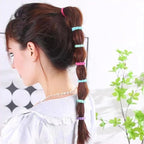 500 PCS Multicolor Cotton Hair Ties, Small Seamless Kids Hair Ties – Soft No-Crease Baby Hair Elastics for Girls, Kids & Toddlers, Gentle Ponytail Holders for Thin & Thick Hair. (multicolour)