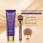 Body Coverage Perfector, Waterproof Leg & Body Makeup for Tattoo & Scar Cover Up, No Transfer Coverage Concealer with Brush, All Over Complexion Perfector for All Skin Tones (Natural Radiance)