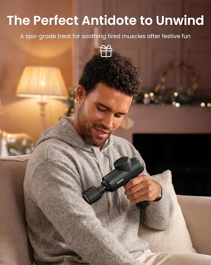 RENPHO Active Thermacool 2 Massage Gun with Heat and Cold, New Year's Gifts, [2025 Upgraded] Percussion Deep Tissue Handheld Neck Massager, FSA Approved, Muscle Masajeador for Men Women Athletes HSA