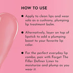 LAWLESS Women's Forget the Filler Lip Plumping Line Smoothing Tinted Balm, Pink Marshmallow, 0.09 Ounce